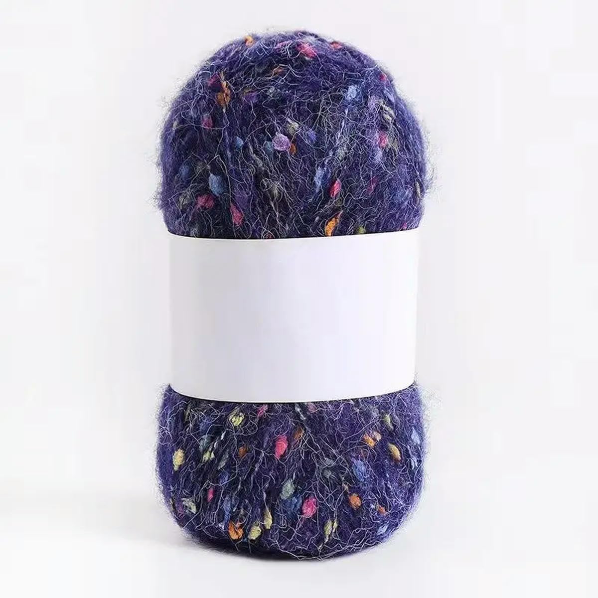 Hilo de Mohair de Lunares de Colores, 100 g/Set, para Tejer a Mano, Bufandas, Sombreros, Bolsos, Ropa, muñecas, Lana Polar, Suave y esponjosa.