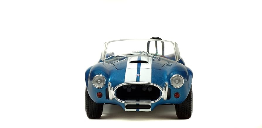 SOLIDO - ソリド 1/18 シェルビー コブラ 427 Mk.2 1965 シルバー 1965 AC SHELBY COBRA 427 MK II CUSTOM SILVER BLACK STRIPES 1