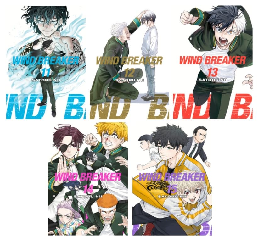 WIND BREAKER Manga Series 5-Book Collection Set (Vol.11 to 15) - Thrilling New Volumes of Action, Drama, and High-Speed Adventures      Paperback – June 20, 2024