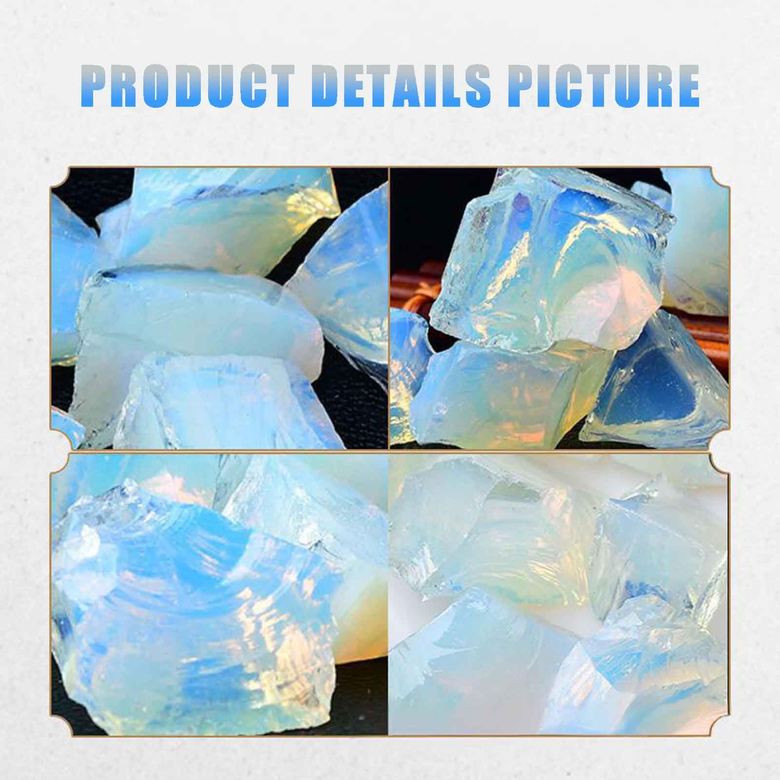 Quarzo Naturale, Cristalli Grezzi opali, for burattatura, cabbing, fontane rocciose, Decorazione, lucidatura, avvolgimento di Fili, Wicca e Reiki | 1.2~2in/2.2lb