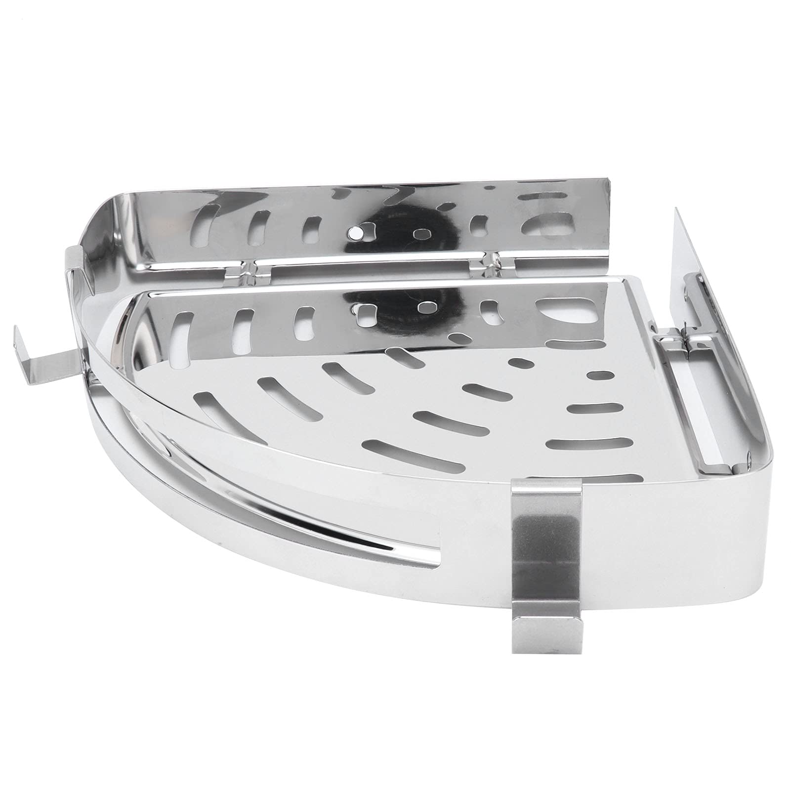DriKou Corner Shower Caddy Shower Organizer Corner 304 Stainless Steel Wall Mounted Shower Shelf for Toilet Dorm Kitchen
