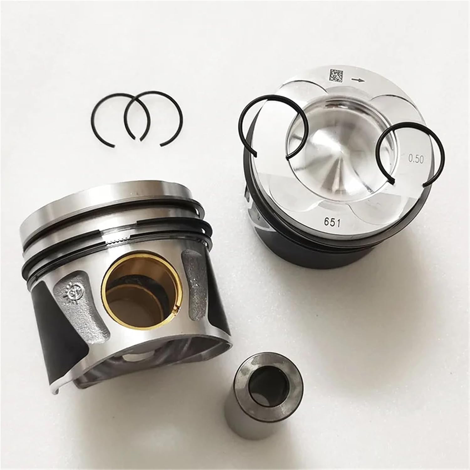 4 PCS 6510300417 6510301017 6510303317 Piston Compatible with Mercedes Benz W204 S204 S212 W212 C200 C250 Sprinter Vito 2.2 CDI OM651 +0.5MM