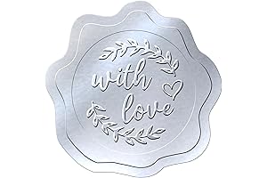 PigPotParty Silver Embossed Envelope Seals