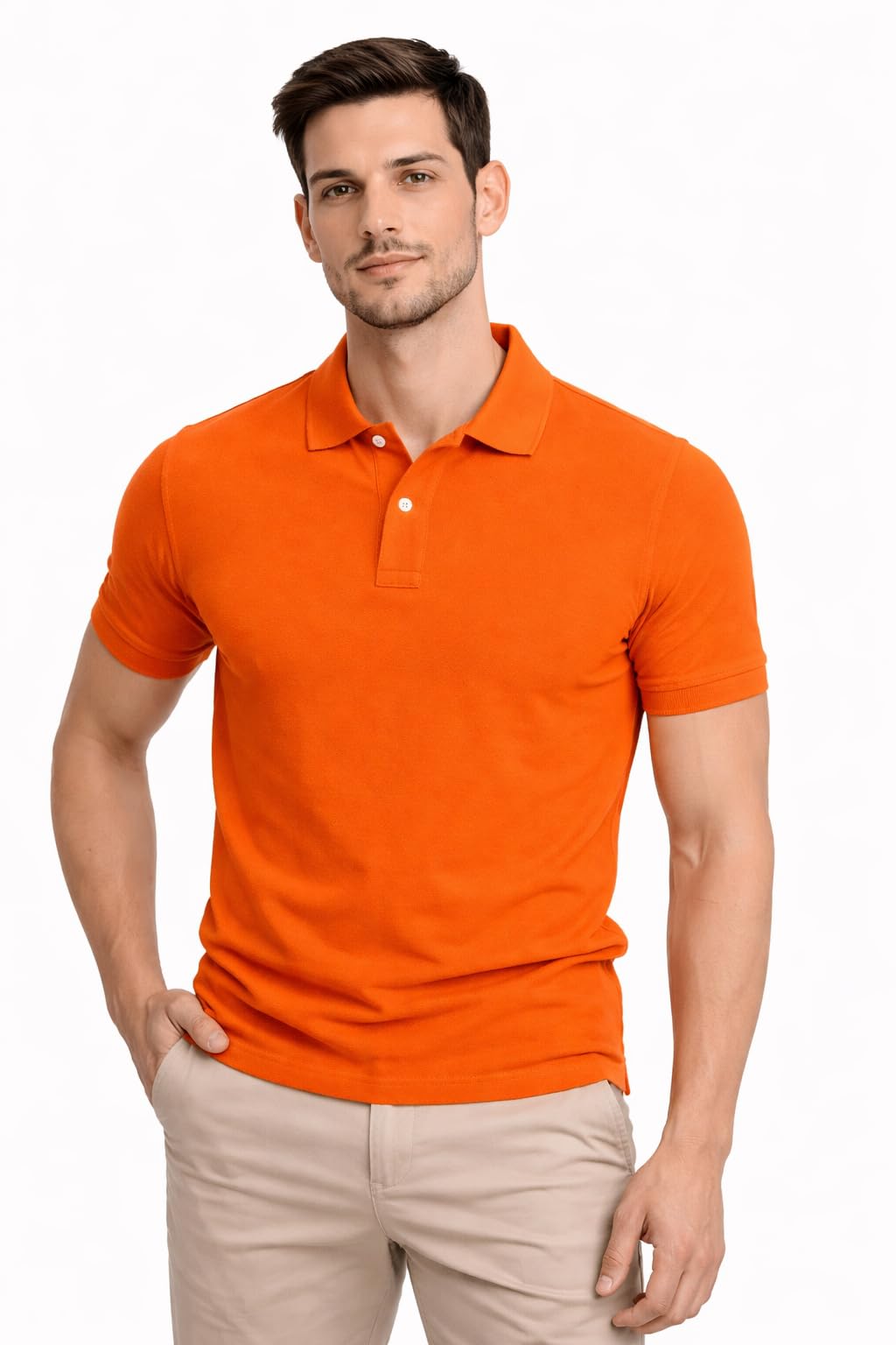 Men's Polo Tshirt, Collar Half Sleeve Solid Tshirt with Premium Rich Cotton Blend | Regular Fit T-Shirt for Men | Comfortable T-Shirt for Men Stylish-picture-25