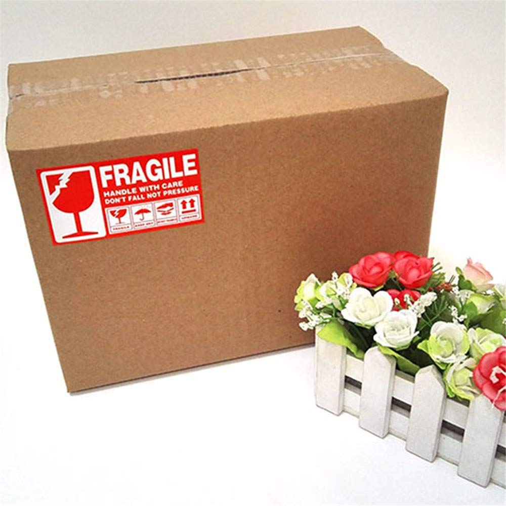 Fragile Warning Labels 500/1000 Pieces Sticker "Handle With Care, Fragile, Thank You" Breakage Risk of Break - Image 3