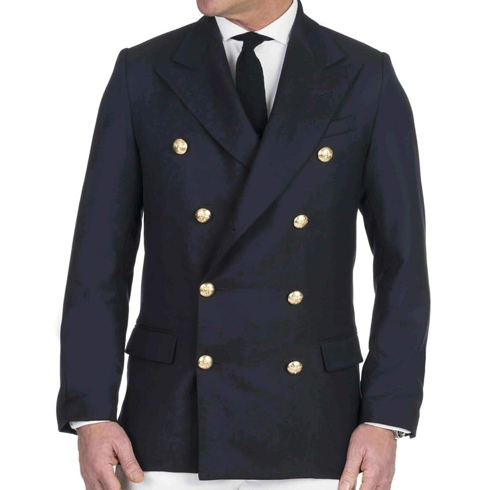 【関税&送料込】Sportmax Double-Breasted Jacket In Prince Of Prince Charlie Double Breasted Blazer Jacket Black at Amazon