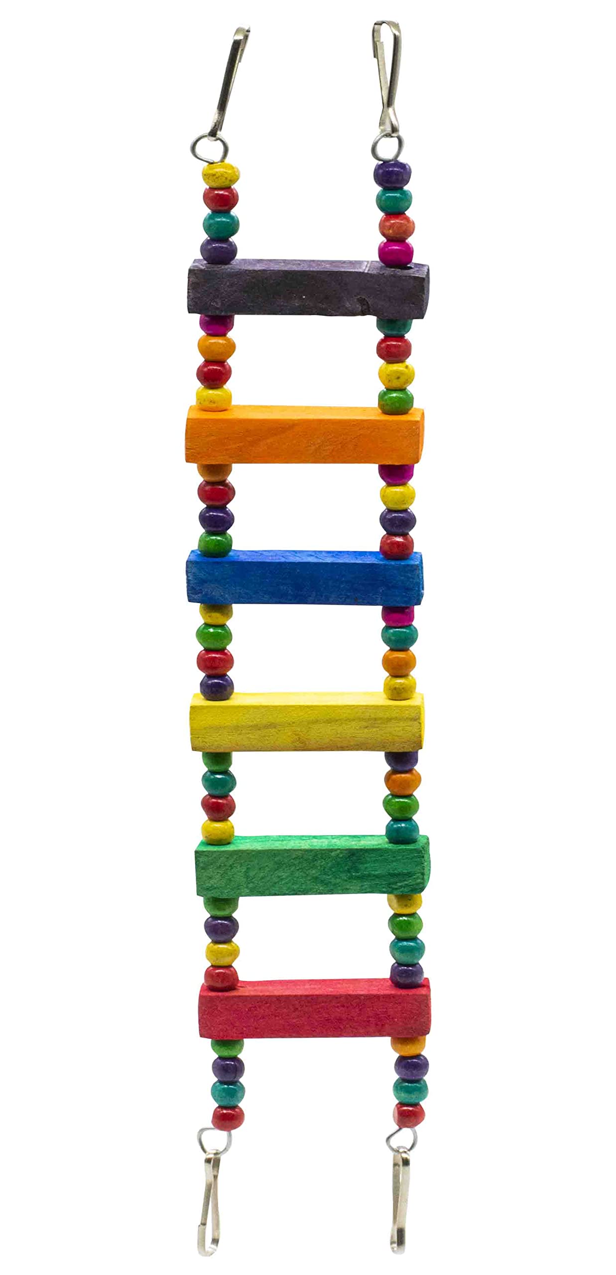 GREENBIRDS Toys Bird Ladder Colorful Natural Wood Parrot Toys Cage Accessories Climbing Toy Wooden Training Aid for Bird & Parrot (B0BQBXMM68) Amazon Price History, Amazon Price Tracker