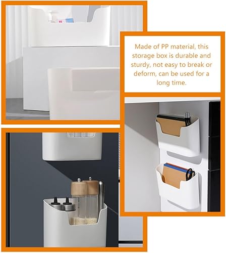 Miniatura 4 de Cabilock -the-toilet Caja de almacenamiento organizador de montaje en pared baño ducha PP material fácil instalar multiusos