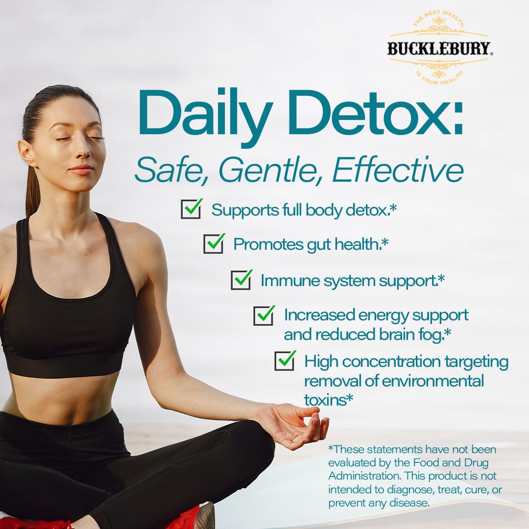 BUCKLEBURY Micronized Zeolite Capsules - Mineral Zeolite Detox for Adults - Supports Immune System, Metabolism & Digestive Health - Advanced Formula for Men & Women - 90 Vegan Capsules — Amazon image 2