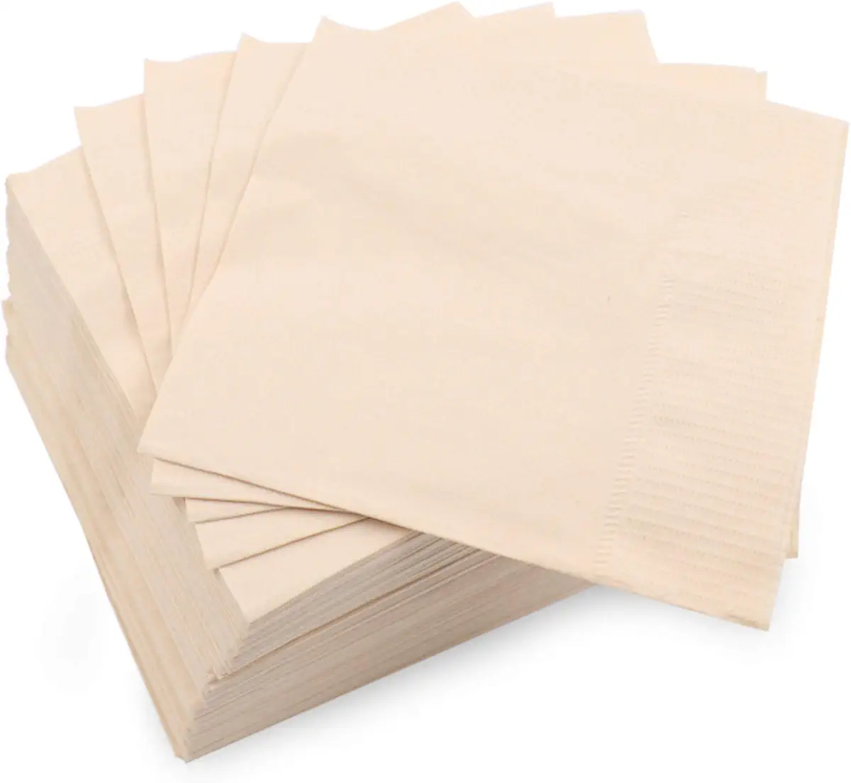 100% Compostable and Eco-friendly Bamboo Dinner Napkins Pack of 100 Perfect for Everyday Dinning, Beverages or Cocktail Disposable Napkins
