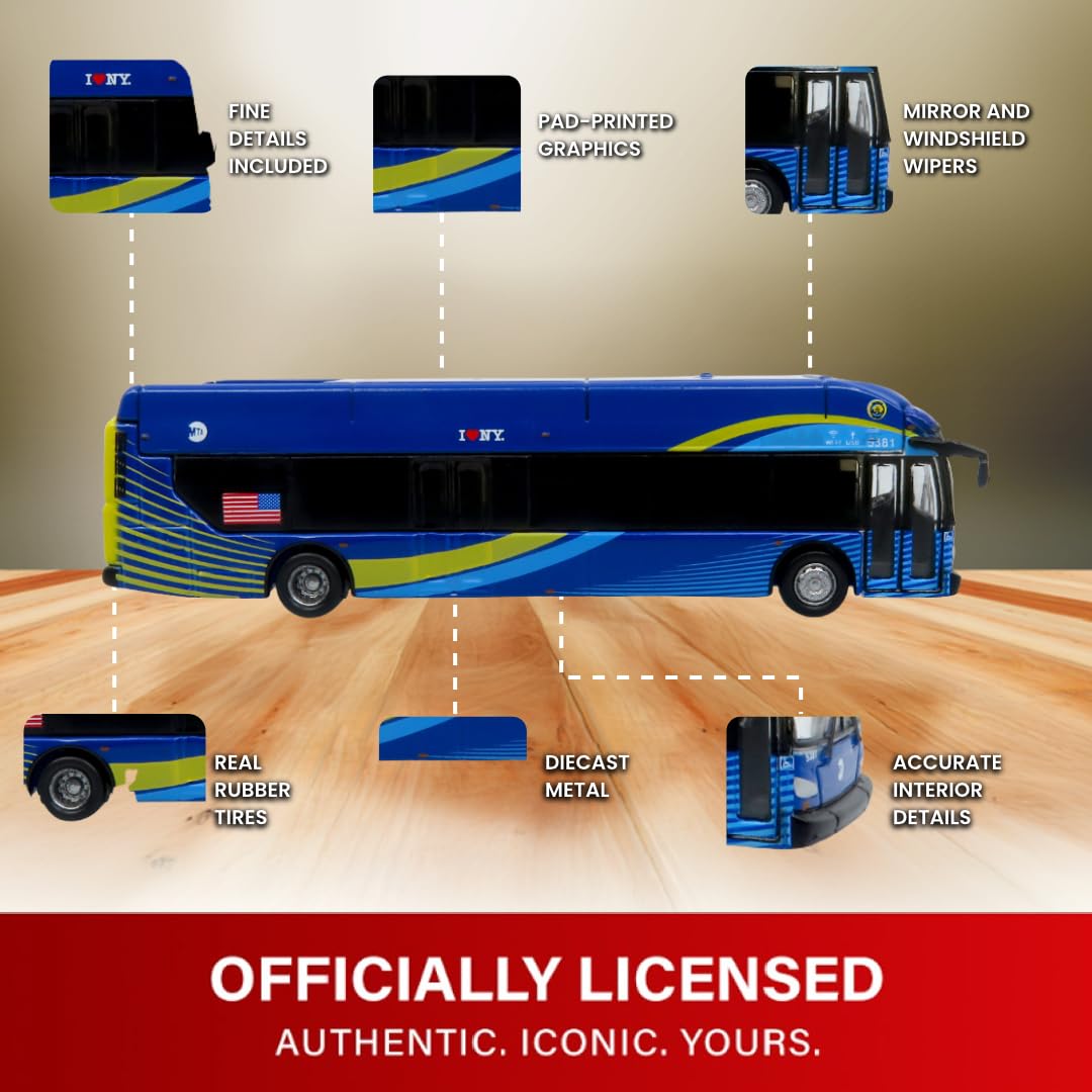 Amazon.com: Iconic Replicas NFI Xcelsior XN40 Transit Bus: MTA New
