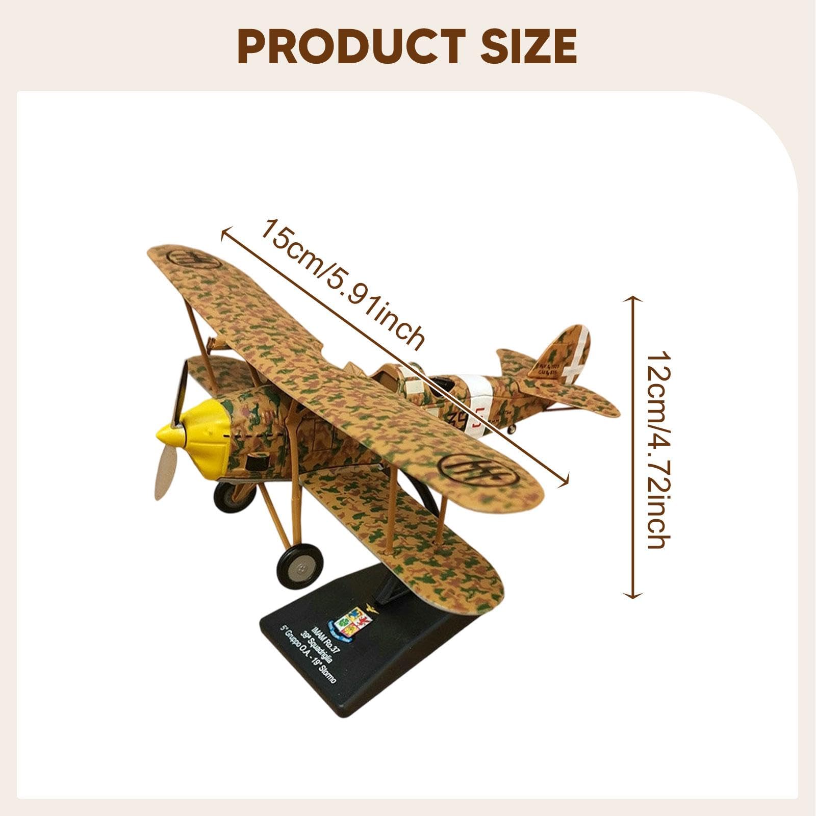 harayaa Avión de Modelo a Escala Maqueta Aviación Bombardero Miniatura Aleación con Soporte Colección para Escritorio Estudio Regalo Ornamento