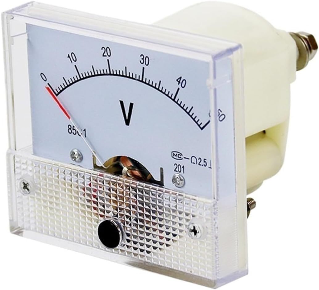 85C1 DC Voltage Meter Pointer Voltmeter Panel Volt Meter 5V 10V 50V 75V 100V 300V 750V(DC5V)