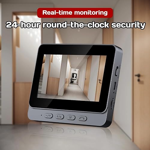 Miniatura 4 de KEPEAK Timbre inalámbrico sin WiFi, timbre de video con monitor, conexión de módulo 2.4G, sin tarifas de aplicación y suscripción, audio