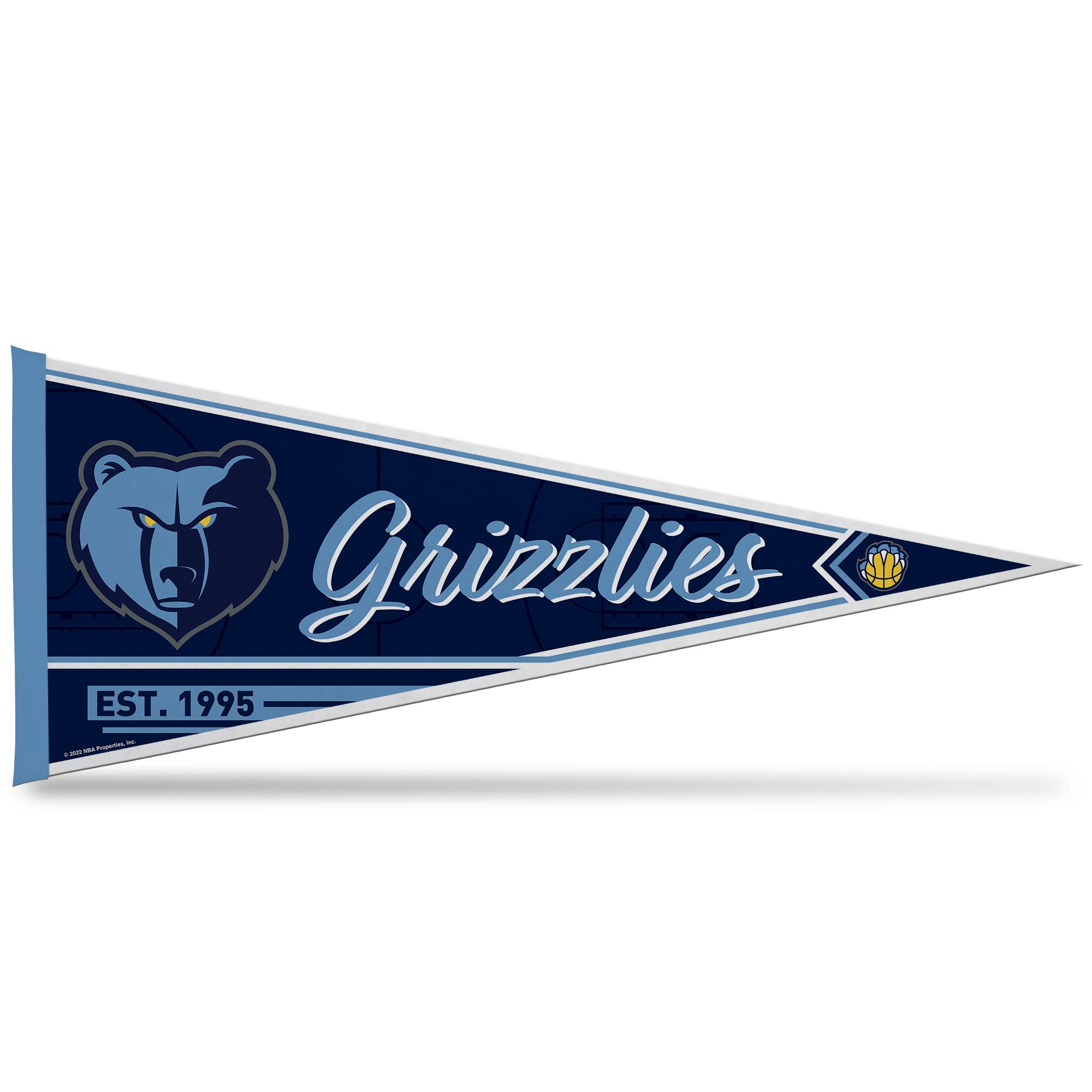 Idee cadeau fan de basket Fanion classique NBA Memphis Grizzlies Rico Industries en feutre doux