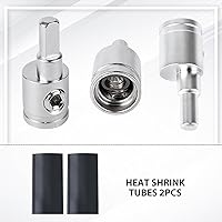 Vista 4 de 2 piezas de reductor de cable de audio de estéreo de coche resistente - calibre 0 a calibre 4 para entrada de amplificador, conexión de pin AWG