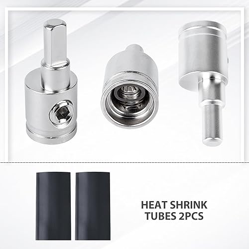 Vista 16 de Reductor de cable de audio estéreo para automóvil, calibre 0 a 4 para entrada de amplificador, alimentación de pin AWG y conexión a tierra, 4