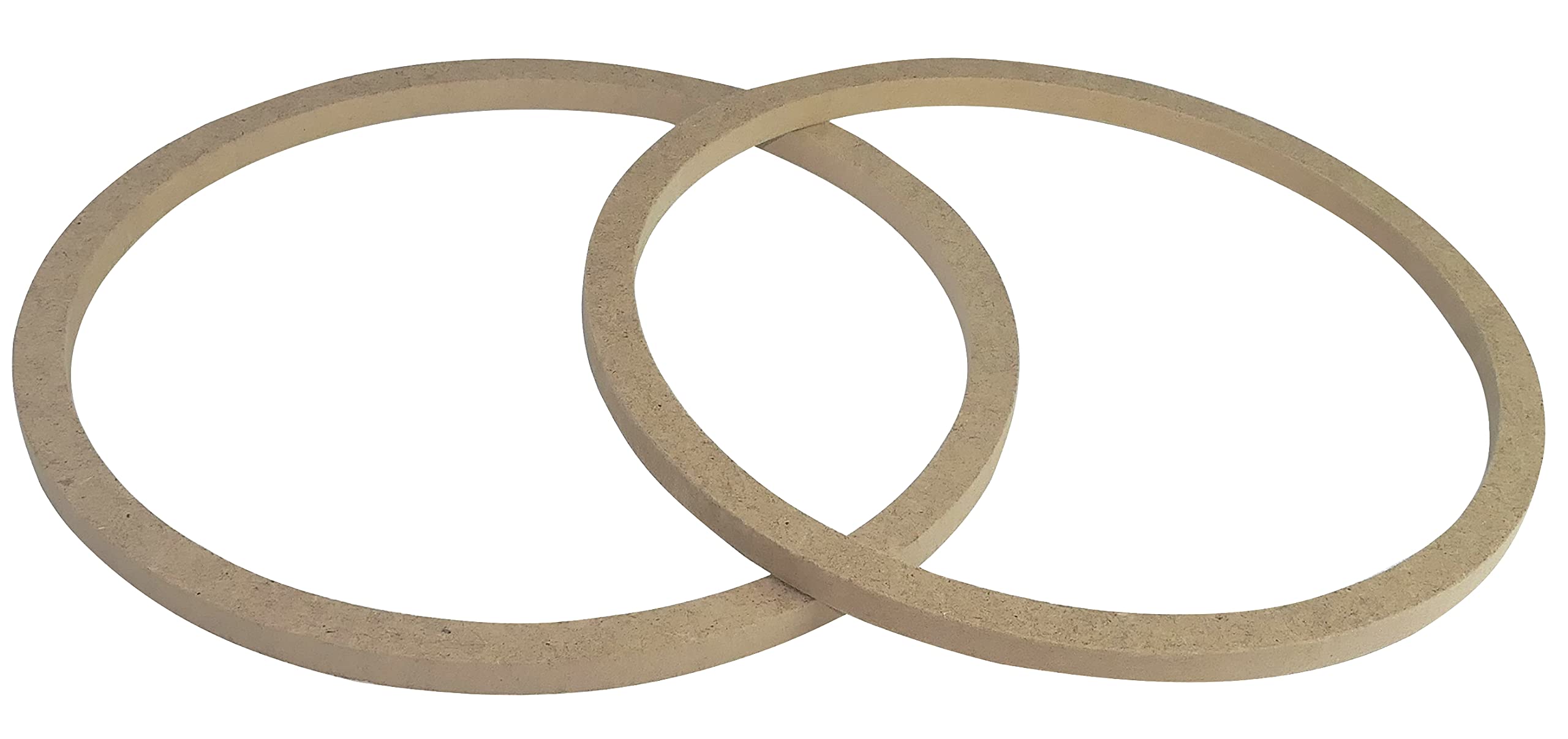 AERZETIX - C52047 - Set di 2 adattatori/supporti/anelli universali per altoparlanti Ø200mm - Ø202xØ181x12mm - distanziatore/ring in MDF per altoparlante/auto/veicolo/sistema sonoro - 2