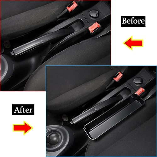 Miniatura 2 de YIWANG Caja de almacenamiento de freno de mano central de plástico ABS para Mercedes Benz Smart 453 Fortwo Forfour 2015-2020 Bandeja de guantes de