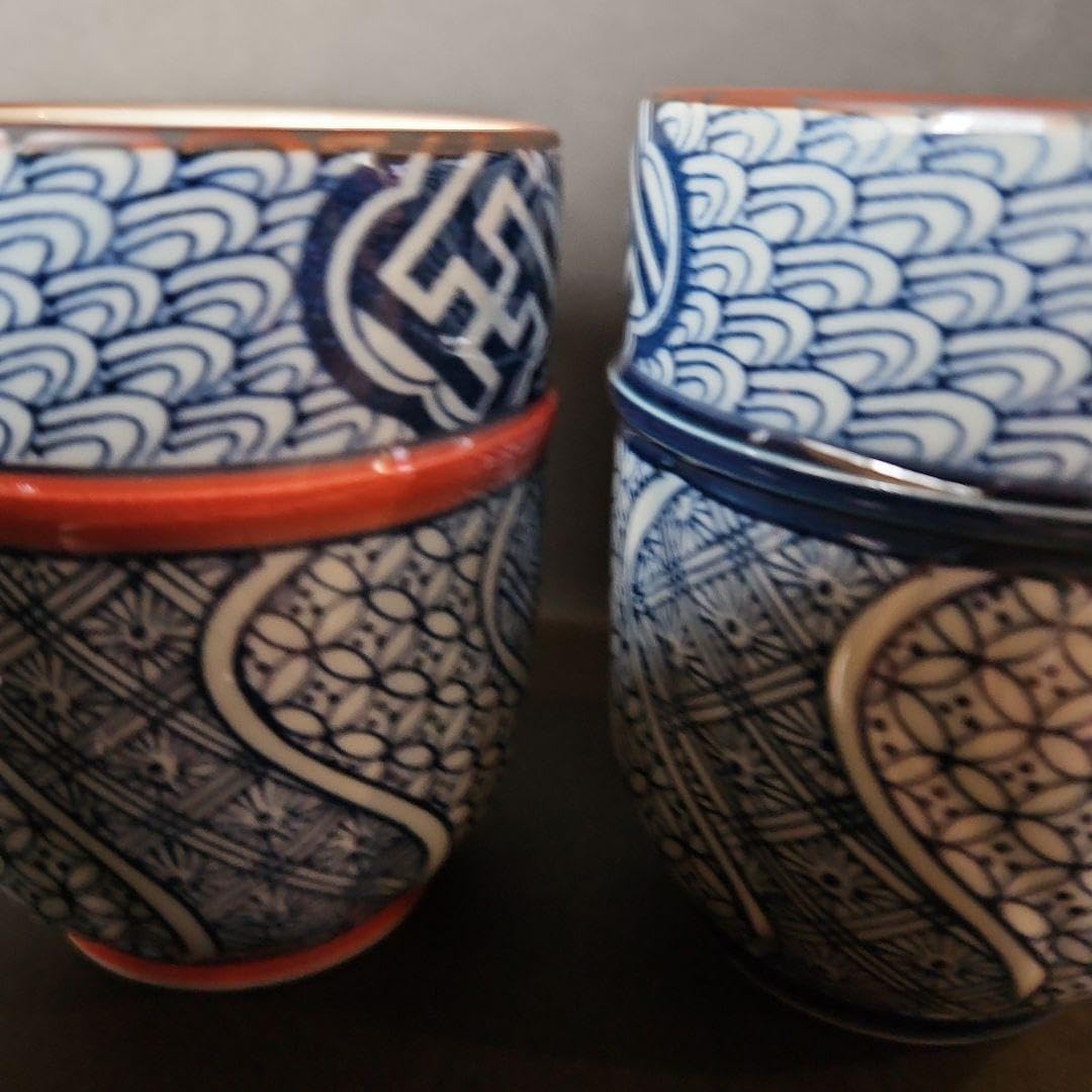 有田焼き 4色カラーストライプ錦千筋 ご飯茶碗 茶碗（小）φ120×高さ60ｍｍ S0017637 | 食器専門店｜白いごはん器のお店 らいすぼーる 有田焼和柄飯碗セット 4点