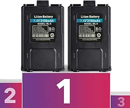 2PC Baofeng Battery BL-5 Li ion 7.4V 2100mAh for Two-Way HAM Radio UV-5R v2+ BF-F8HP, Mirkit Radio USA Warranty - coolthings.us