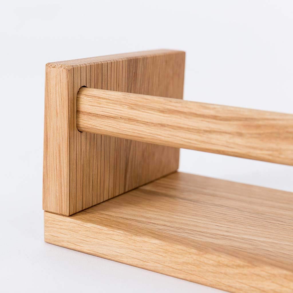 NMDCDH Massive Eiche Holzblock schwimmende Regale für Wand verdeckte Halterung Wandregal Holz dekorative hängende Rack Bild Leiste Regal