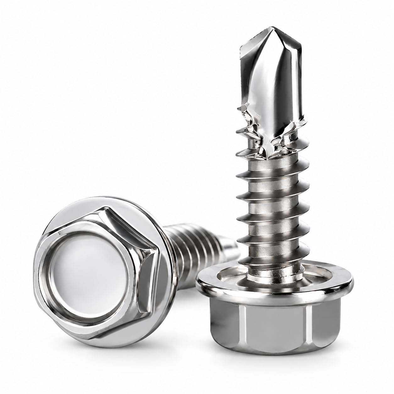 Mrdilla 100 Tornillos Autorroscantes M4.2 x 19mm Acero Inoxidable 410