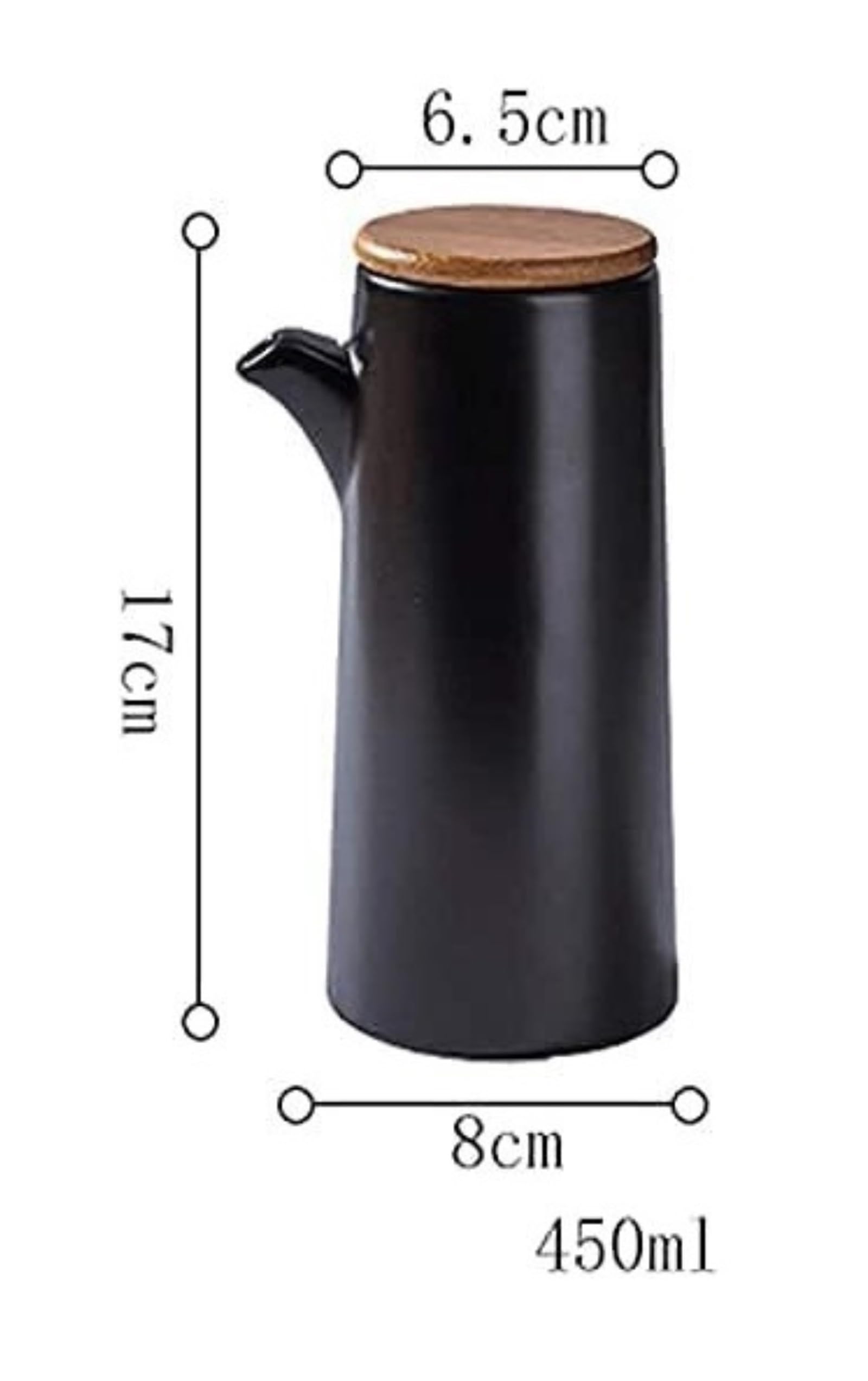 Distributore di Olio E Aceto, Bottiglia di Olio con Coperchio di bambù Sigillato, Ampolla per Salsa di Soia E Aceto, Contenitore per Condimenti Liquidi da Cucina,