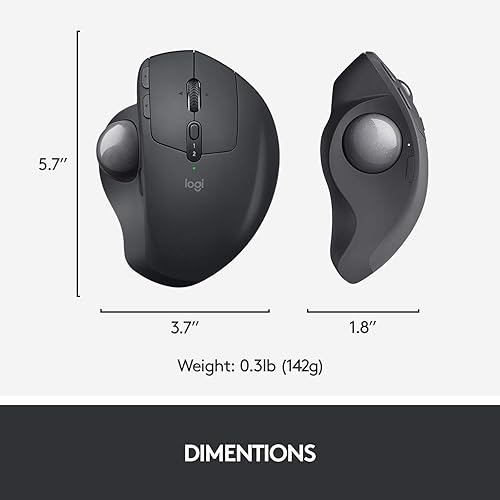 Miniatura 7 de Logitech MX Ergo - Mouse inalámbrico de Trackball ajustable, diseño ergonómico ajustable, controla y mueve texto/imágenes/archivos entre 2