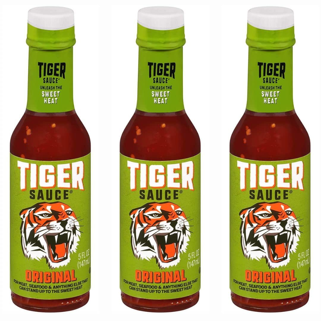 Tiger Sauce Original Hot Sauce, 5oz Bottle (Pack of 3)