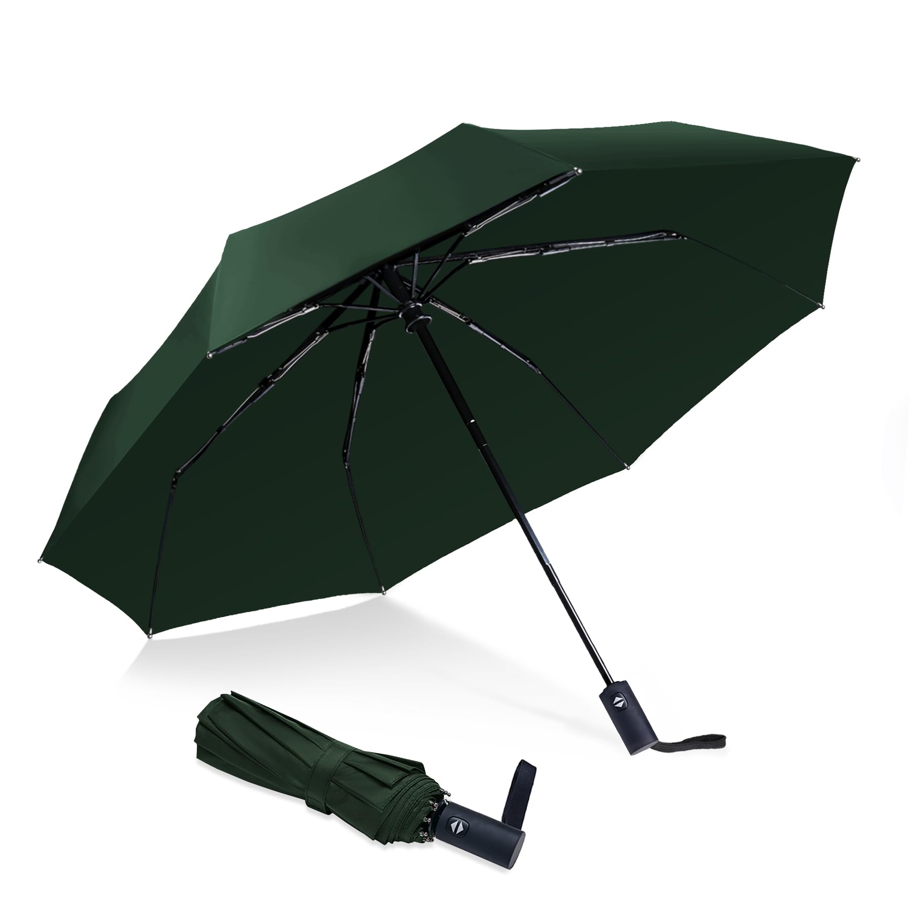 NPCQUN Travel Essentials Umbrella Windproof Compact Collapsible Light, Automatic, Strong and Portable, Wind Resistant Folding Small Umbrella for Rain