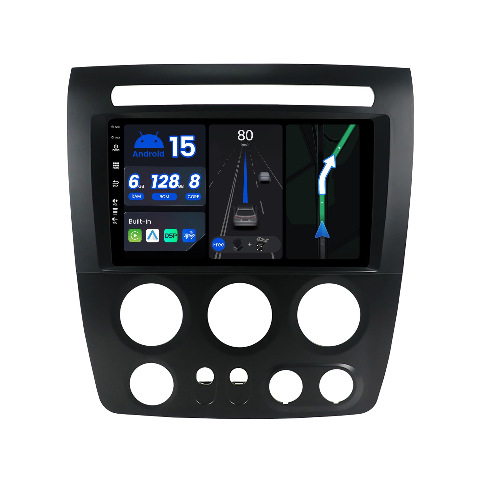 Autoradio Android 15 para Hummer H3 que soluciona los problemas de navegación y mapas antiguos 6