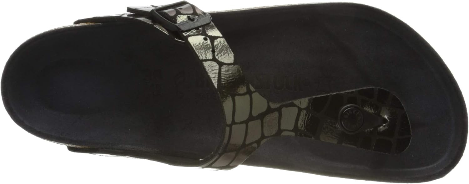 Birkenstock Gizeh Sandals, Brown/Grey, 35 EU 39 EU Narrow Black