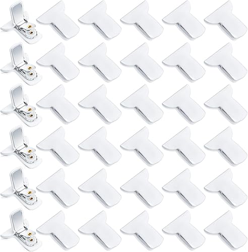 Patelai 36 piezas de pinzas acolchadas para edredón, clips blancos para edredón, sujetadores acolchados para mantas para asegurar la ropa de cama y