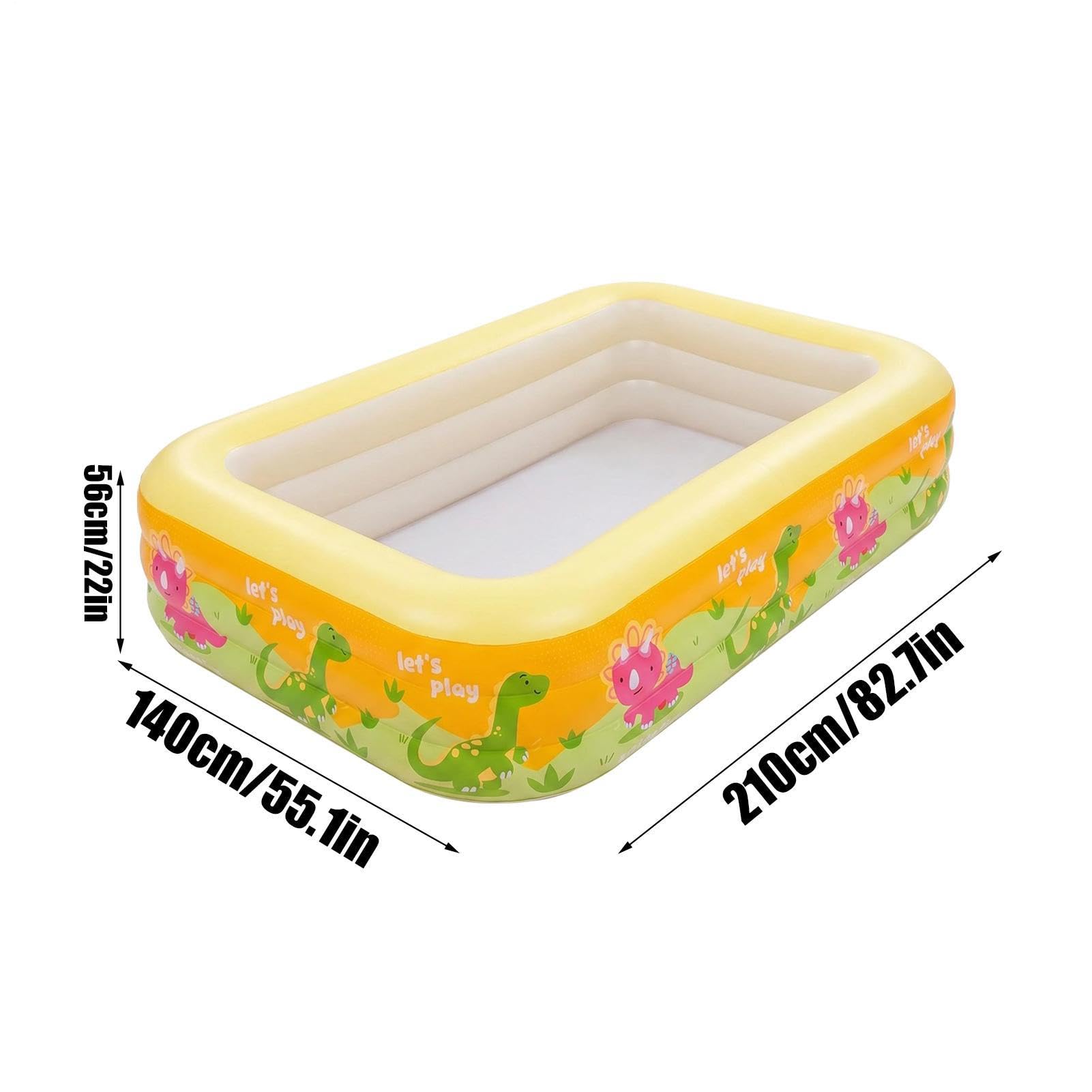 Piscina Hinchable Familiar PVC con Base Antideslizante, Fácil De Inflar, Piscina De Verano para Niños Y Adultos, Jardín, Playa Y Uso Exterior, Varios Tamaños