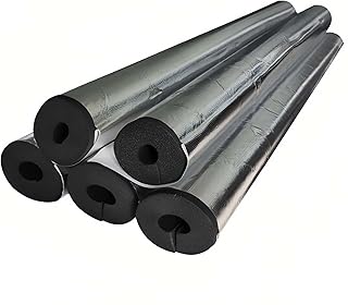 Self-Seal Pipe Insulation, Foam Tube for Outdoor Water Pipes ID 22/34/48/76/89/114/159mm Non-Slip Insulation Tubing for Solar Industrial Covers AC Unit((ID) 3/4" x (TK) 2/5" x (L) 2.9ft)