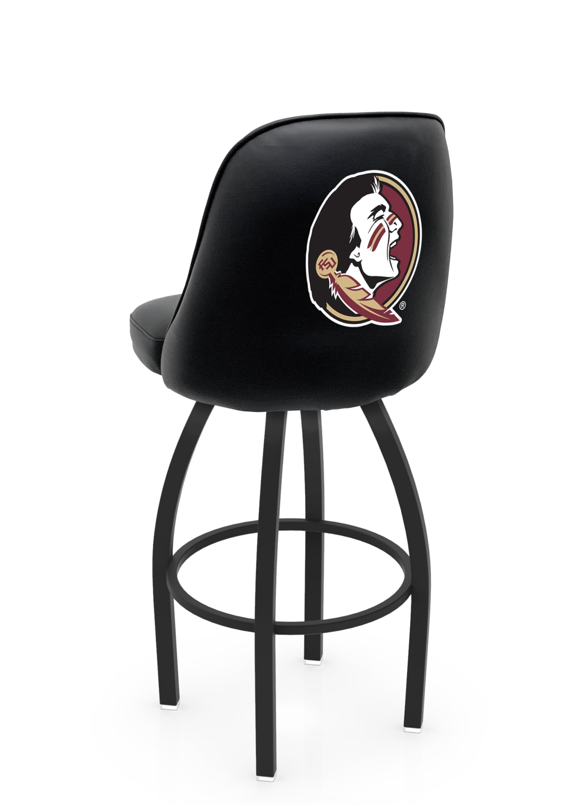 L048 Logo Grizzly Florida State (Head) Swivel Bar Stool