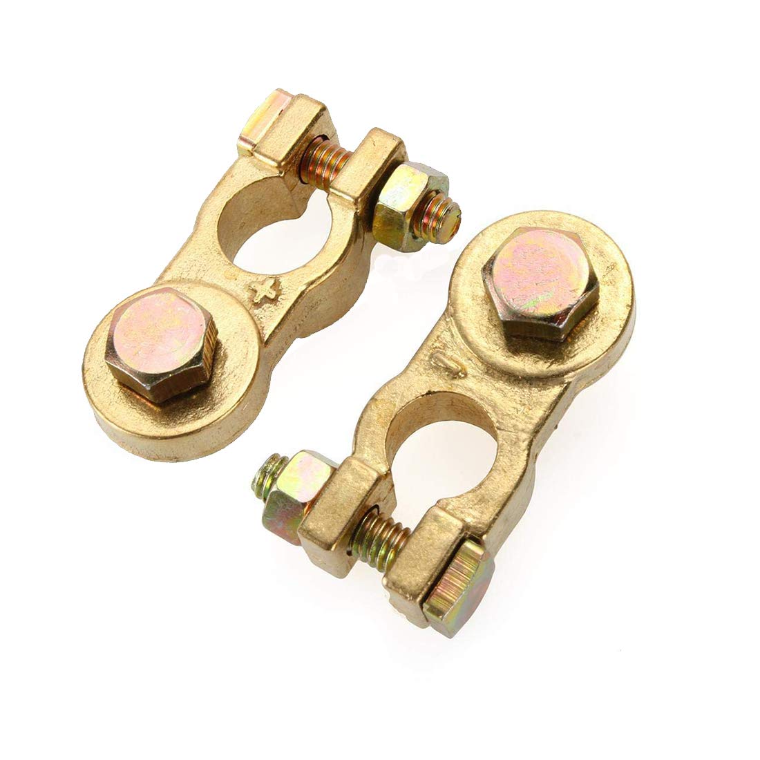 Buy Top Post Battery Terminal Clamp Positive & Negative Brass