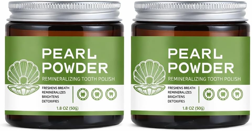 Tooth Powder with Hydroxyapatite, Mineral Tooth Powder, Natural ToothPowder Alternative to Toothpaste, Teeth Cleaning Powder, Long-Lasting Large Size (2)