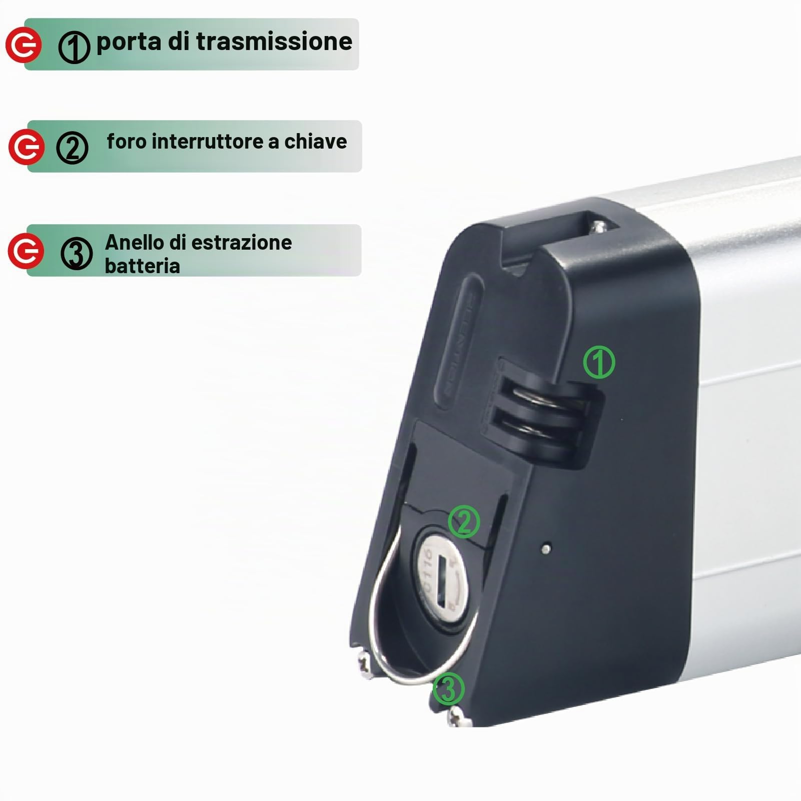 Batteria di ricambio per Zundapp Z101 Ebike bici elettrica pieghevole bici elettrica pieghevole incorporato con caricatore 36V 7Ah 9Ah 10,5Ah (36V 10,5Ah)