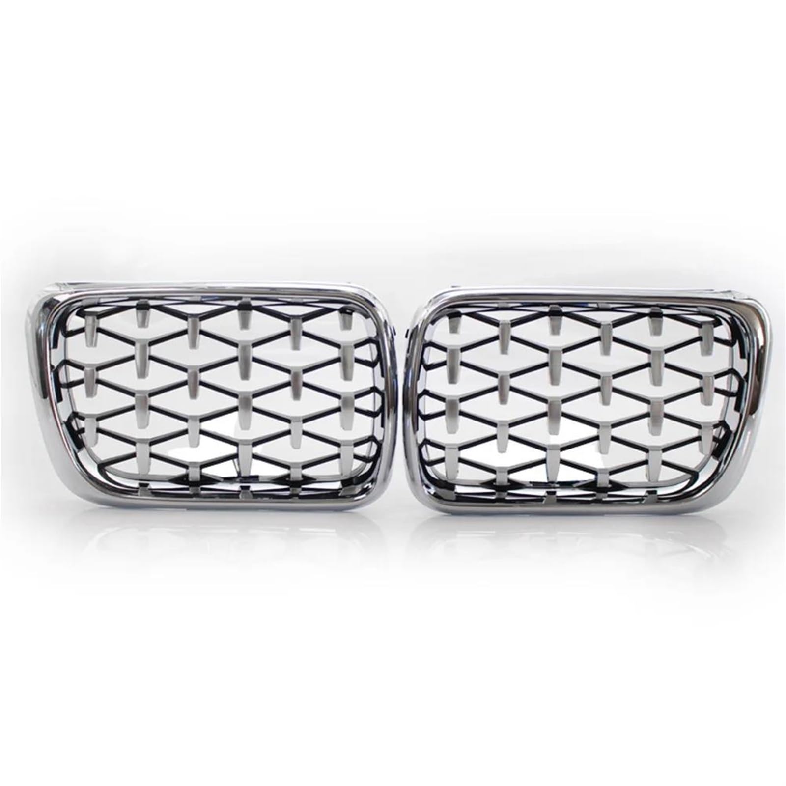 Calandre diamant pour BMW E36 M3 1998 finition chrome ABS haute densité premium - 8