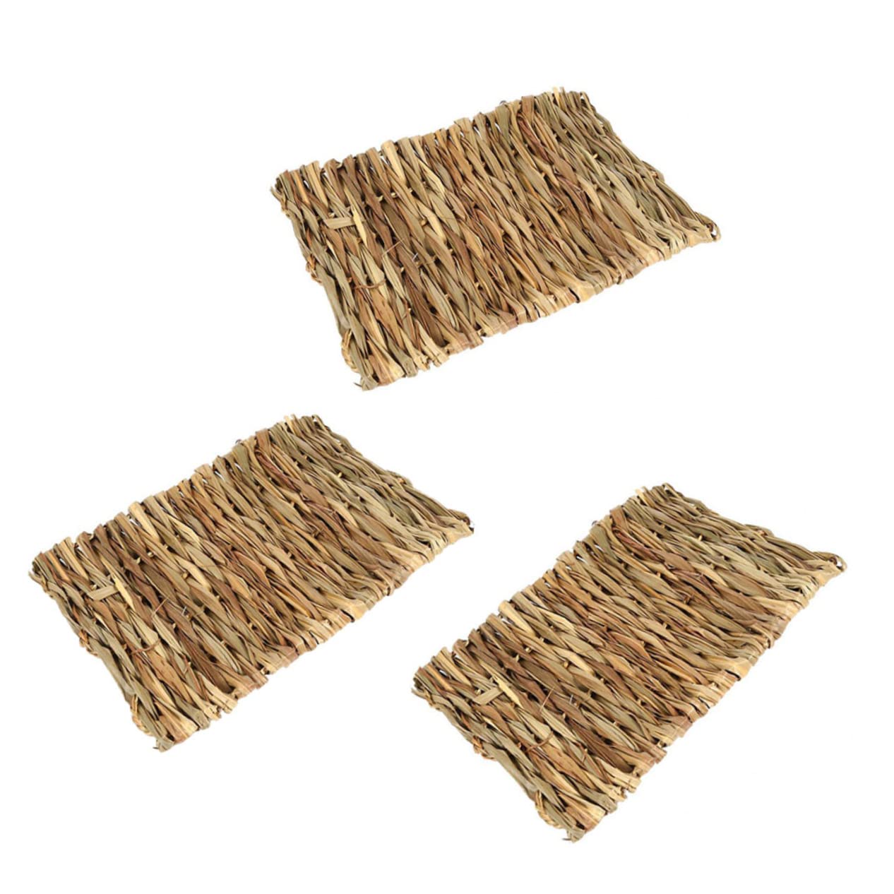 Housoutil 6stücke Pack Essbare Grasmatte Für Haustiere Handgewebt Aus Seegras Für Meerschweinchen Kaninchen Und Kleintiere Sicheres Kauspielzeug Und Schlafunterlage