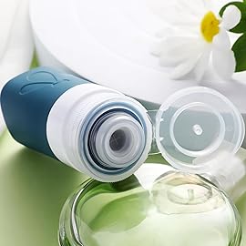 INSFIT Travel Bottles for Toiletries, TSA Approved 2oz Travel Size Toiletries, BPA Free Leak Proof Squeezable Silicone Tubes Travel Essentials for Shampoo Conditioner Lotion Soap