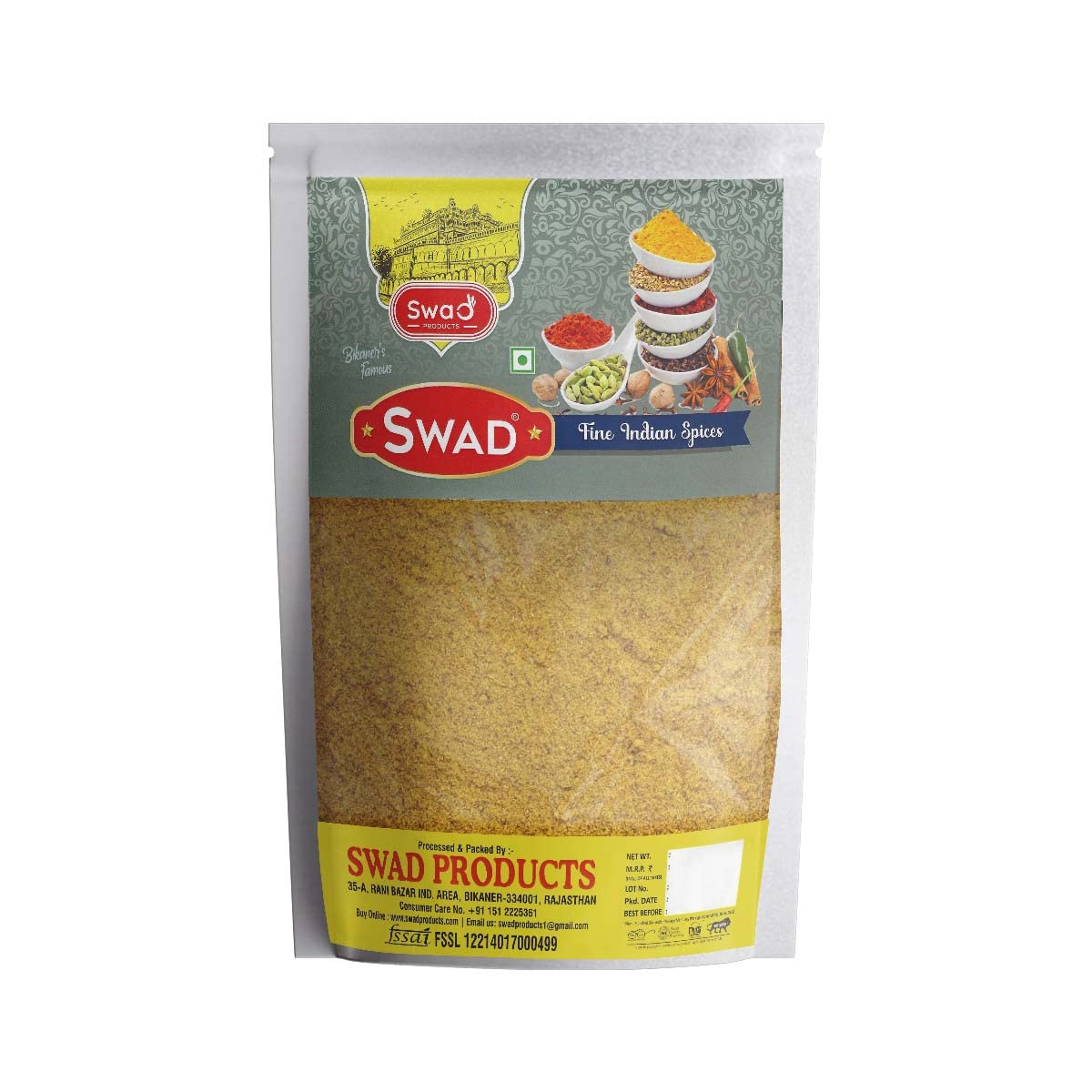 Swad Products Dhaniya Powder 500Gm (Pack of 500Gm x 1) Coriander