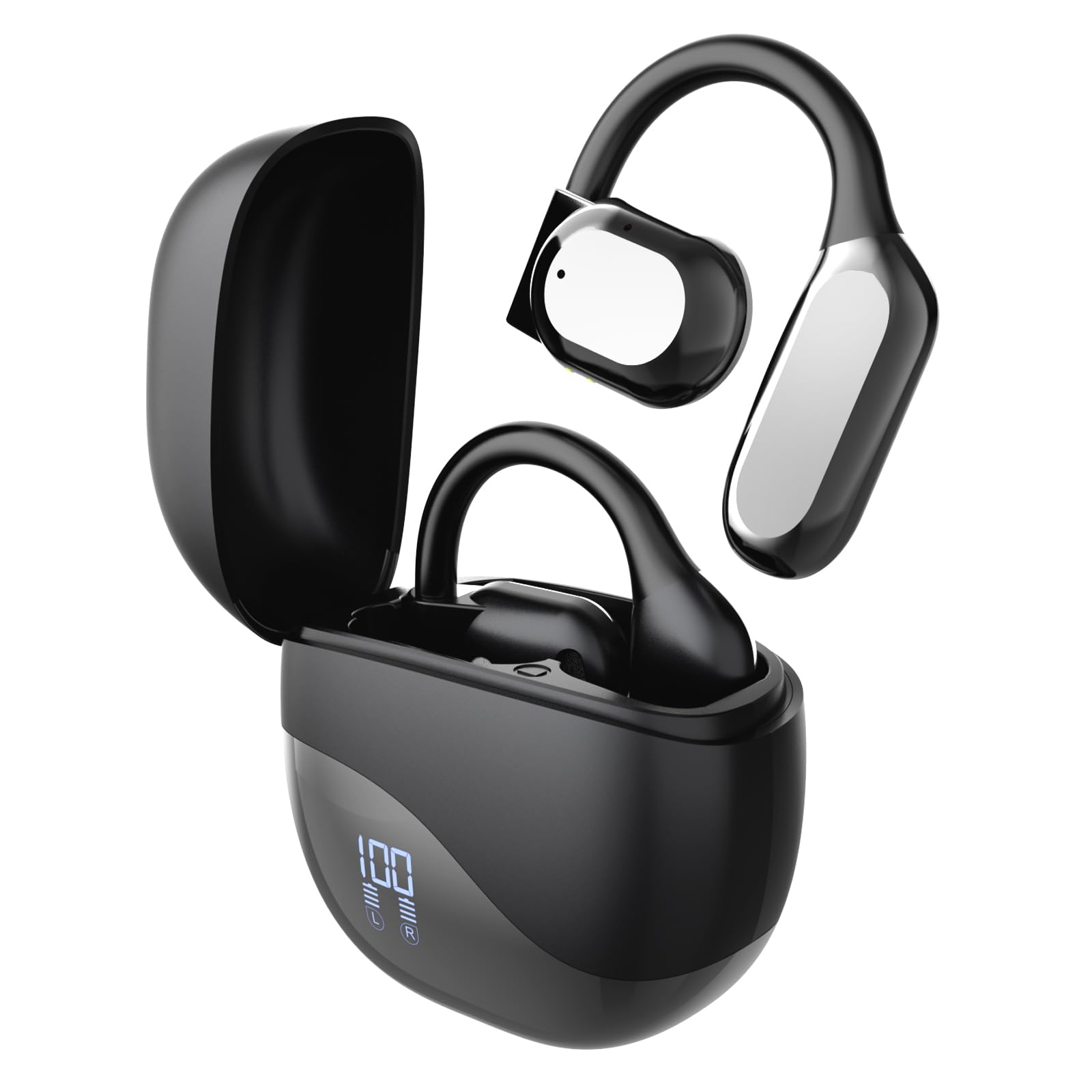 SANOTO Ki Übersetzer kopfhörer, 134 Sprachen Ki Kopfhörer mit Echtzeit Übersetzung,Open Ear Kopfhörer Übersetzer, Translator Earbuds für Reise, Geschäfts, Studien