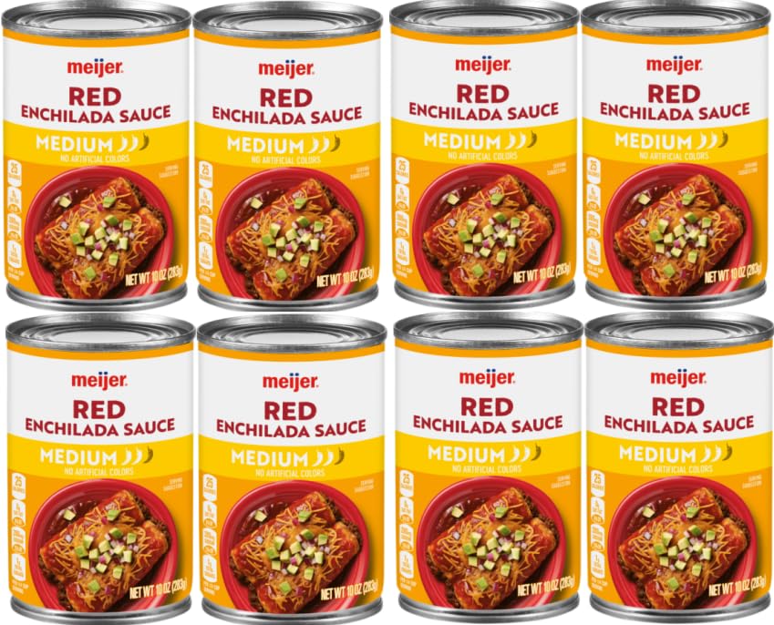 Pack of 8 Red Medium Enchilada Sauce, 10 oz.