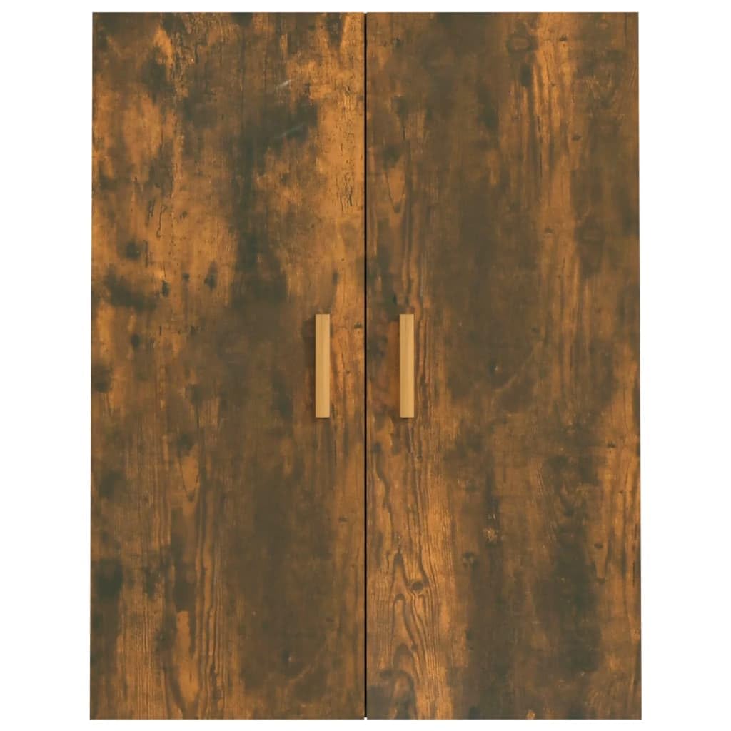 vidaXL Hängeschrank, Wandschrank für Schlafzimmer Wohnzimmer, Schwebeschrank mit viel Stauraum, Bücherschrank Büroschrank Schrank, Räuchereiche