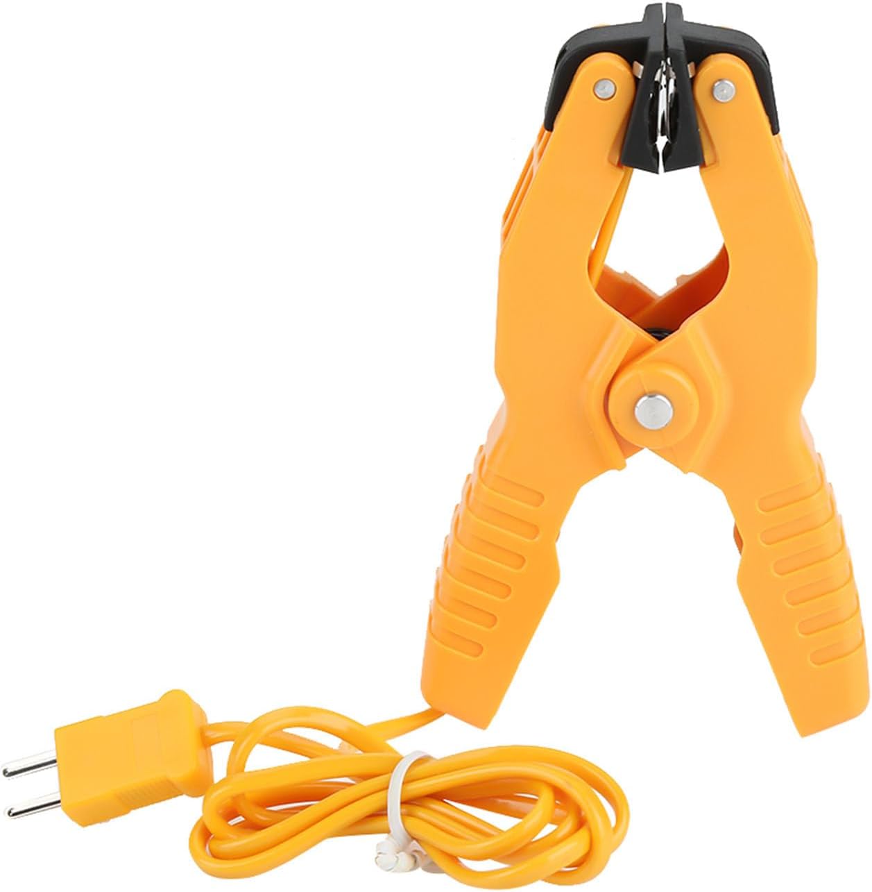 K Type Thermocouple Clamp, HT-05 Pipe Clamp K-Type Thermometer Probe,1~3/8" -40 to 200°C Yellow Industrial Temperature Sensor Clamp with 40 In Cable for Temperature Measurement