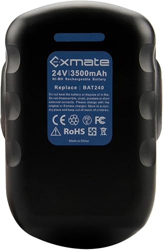 Miniatura 7 de Exmate Batería Ni-MH de 24V 3.5Ah para Bosch BAT030 BAT031 BAT240 BAT299 2607335 4462607 335448 2607335 5102607 335561 Bosch Batería de repuesto de