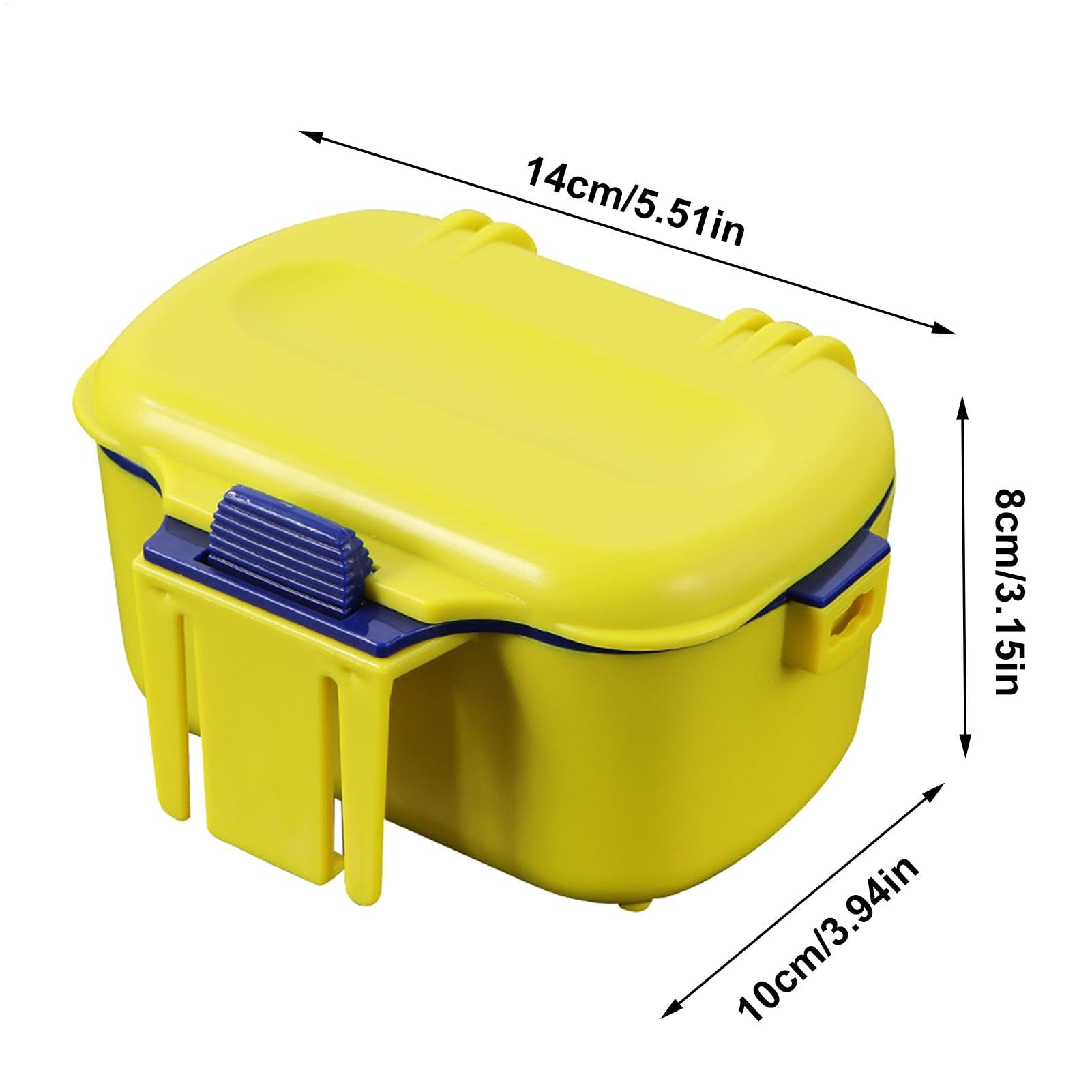 Contenitore per esche da pesca - Gancio per esche vive | Scatola per esche vive da pesca | porta esca per | Contenitore impermeabile per secchio per esche vive con cordino per piccole e